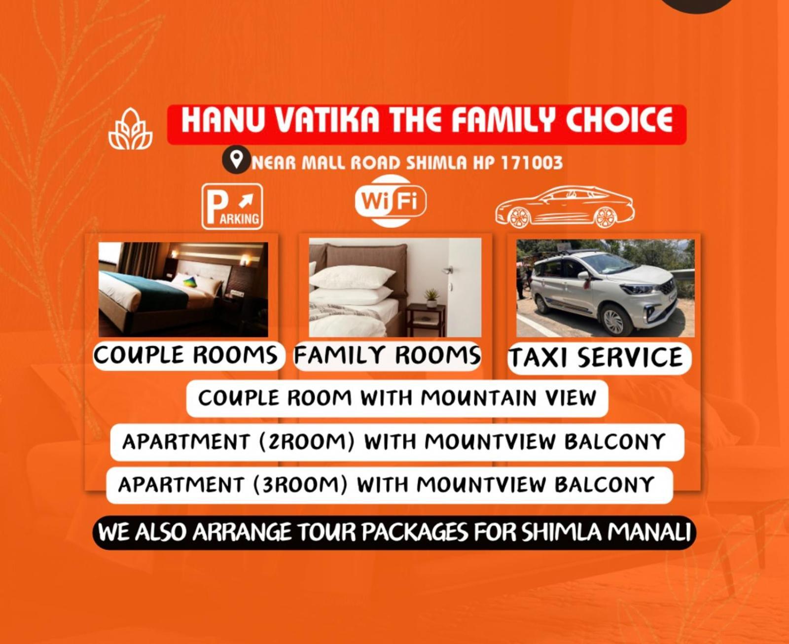 Hanu Vatika The Family Choice 西姆拉 外观 照片